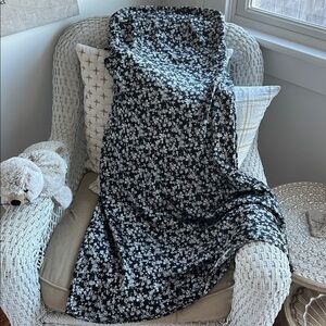 NWT Strapless  Floral Black/White Women's from Express size Medium